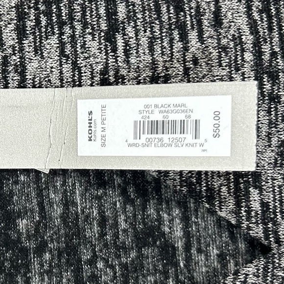 NWT Apt 9 Gray/Black Wrap Dress. Size MPetite. Casual. Wear to Work. Career. - Picture 5 of 10